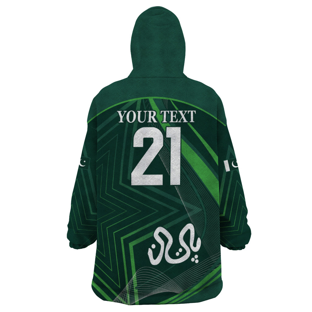 Pakistan Cricket World Cup 2024 Wearable Blanket Hoodie Shaheens Make Champions - Wonder Print Shop