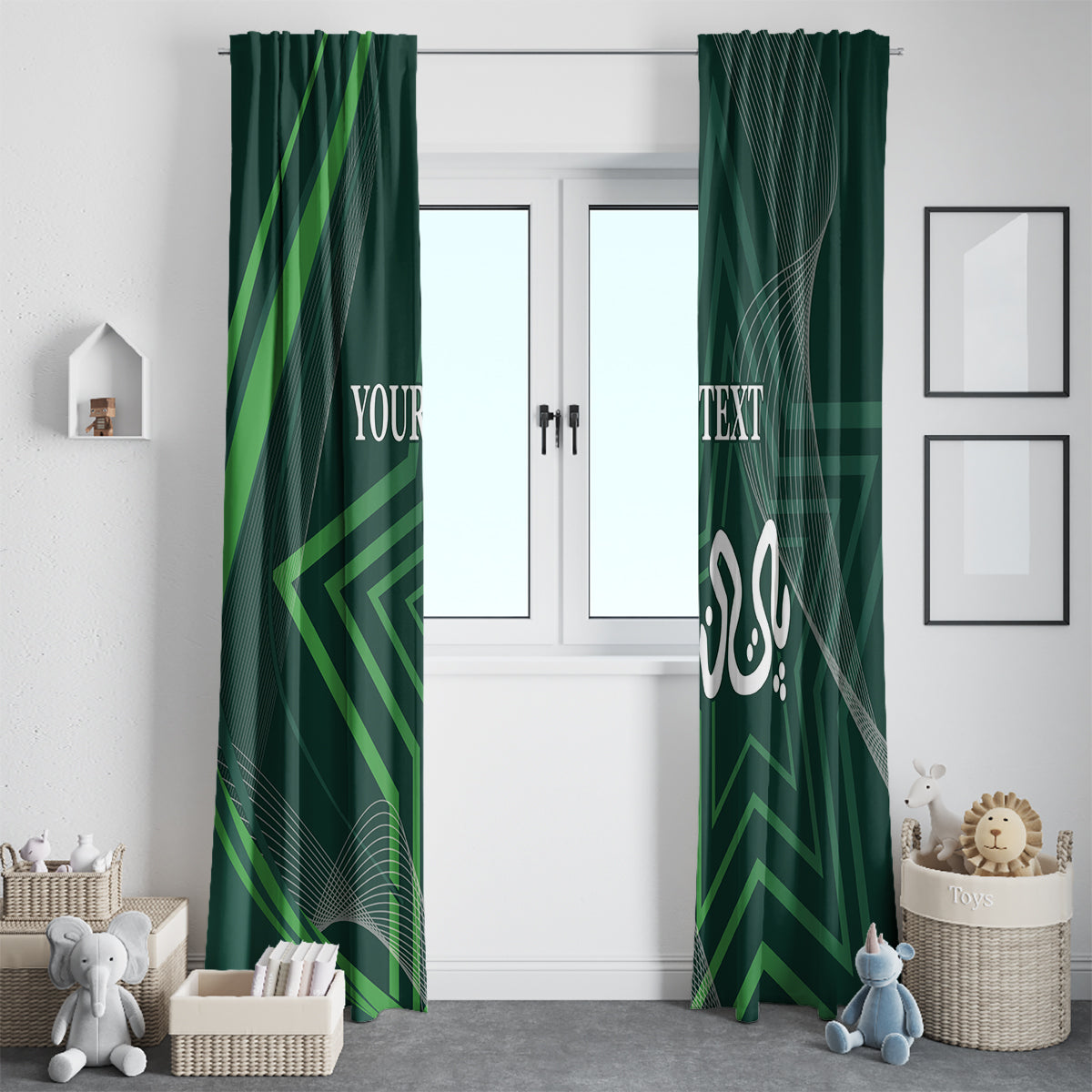 Pakistan Cricket World Cup 2024 Window Curtain Shaheens Make Champions - Wonder Print Shop