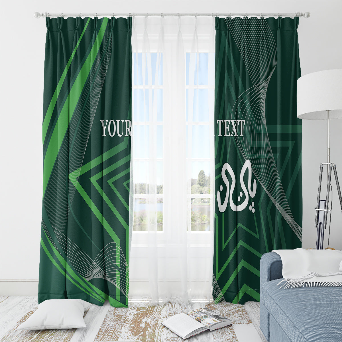 Pakistan Cricket World Cup 2024 Window Curtain Shaheens Make Champions - Wonder Print Shop