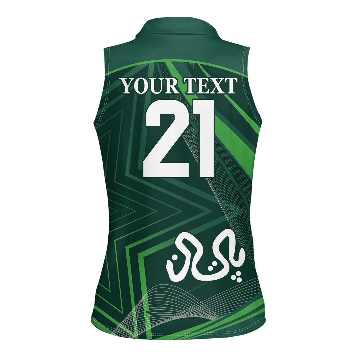 Pakistan Cricket World Cup 2024 Women Sleeveless Polo Shirt Shaheens Make Champions - Wonder Print Shop