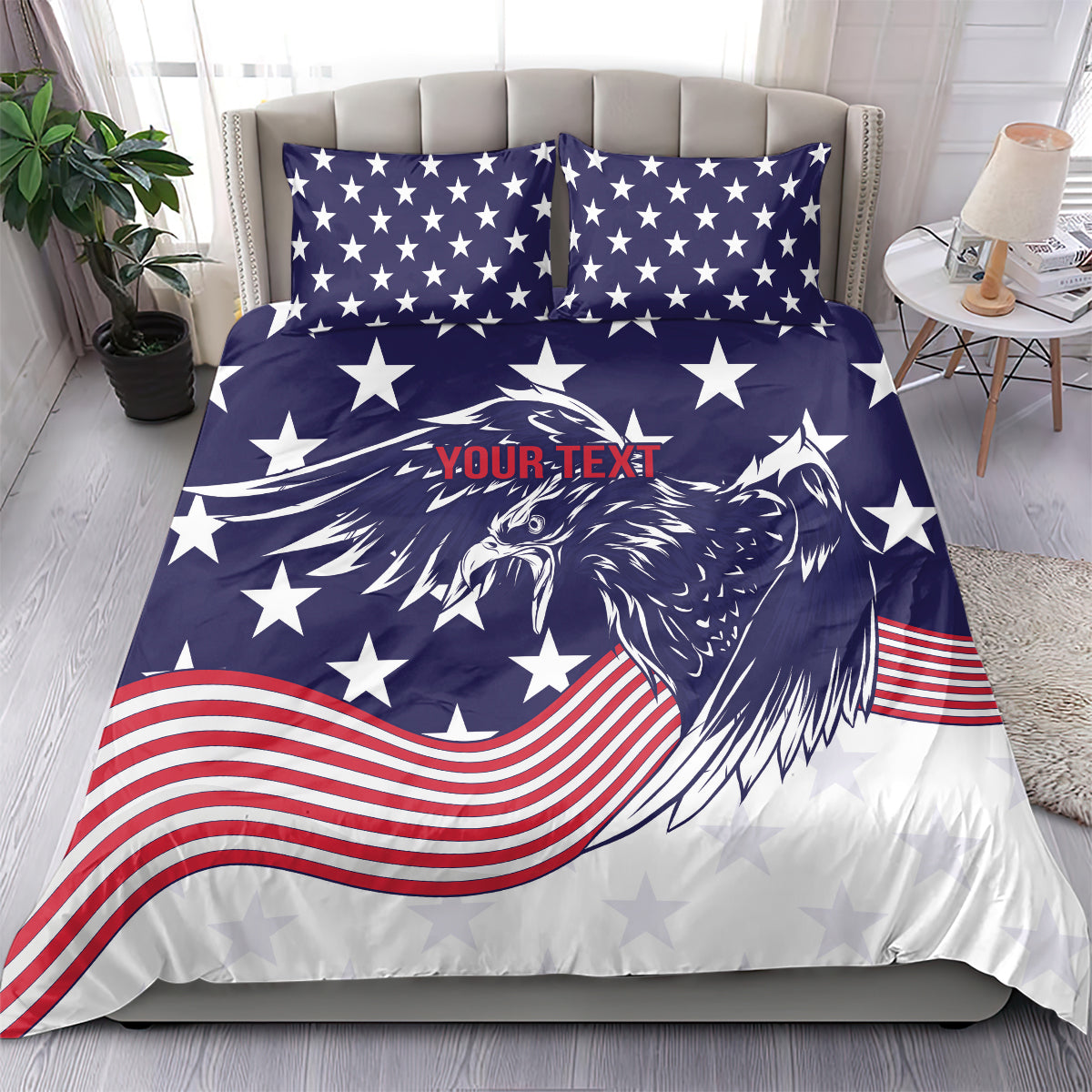 United States Cricket World Cup 2024 Bedding Set USA Badge Eagle Make Champions LT9 - Wonder Print Shop