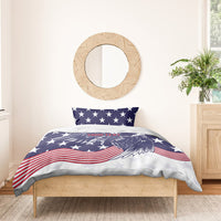 United States Cricket World Cup 2024 Bedding Set USA Badge Eagle Make Champions LT9 - Wonder Print Shop