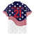 United States Cricket World Cup 2024 Family Matching Off The Shoulder Long Sleeve Dress and Hawaiian Shirt USA Badge Eagle Make Champions - Wonder Print Shop