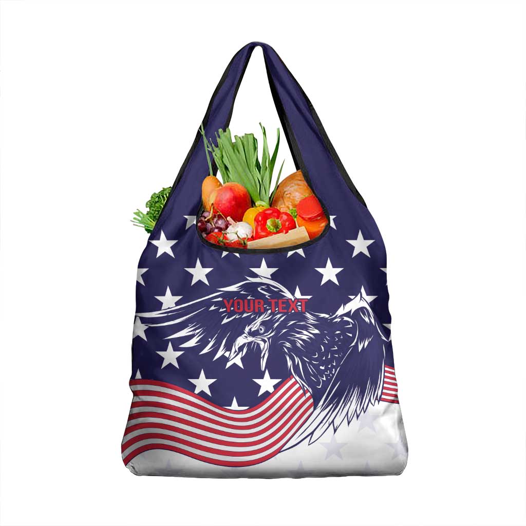 United States Cricket World Cup Grocery Bag USA Badge Eagle Make Champions