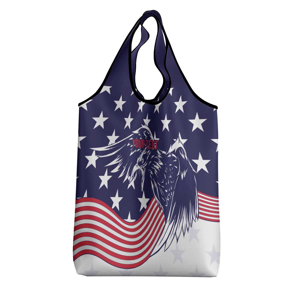 United States Cricket World Cup Grocery Bag USA Badge Eagle Make Champions