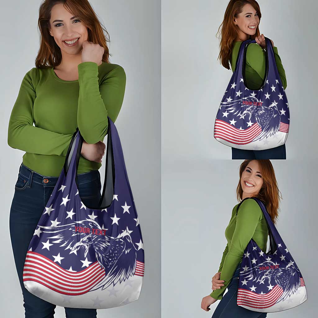 United States Cricket World Cup Grocery Bag USA Badge Eagle Make Champions