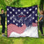 United States Cricket World Cup 2024 Quilt USA Badge Eagle Make Champions - Wonder Print Shop