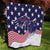 United States Cricket World Cup 2024 Quilt USA Badge Eagle Make Champions - Wonder Print Shop