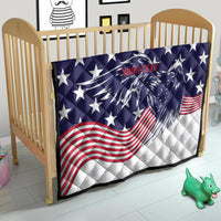 United States Cricket World Cup 2024 Quilt USA Badge Eagle Make Champions - Wonder Print Shop