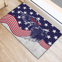 United States Cricket World Cup 2024 Rubber Doormat USA Badge Eagle Make Champions - Wonder Print Shop