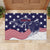 United States Cricket World Cup 2024 Rubber Doormat USA Badge Eagle Make Champions - Wonder Print Shop
