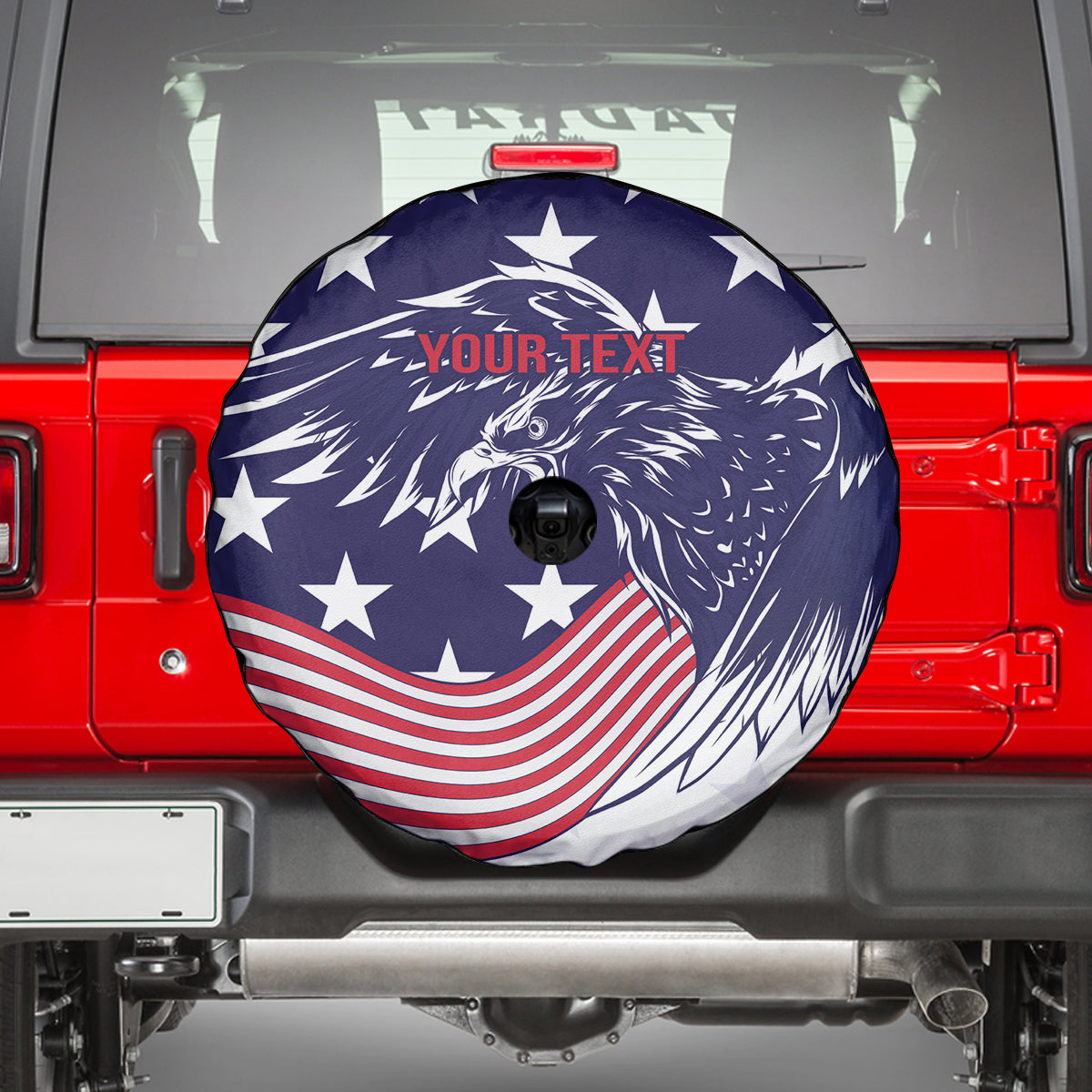United States Cricket World Cup 2024 Spare Tire Cover USA Badge Eagle Make Champions - Wonder Print Shop