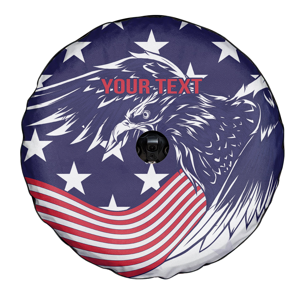 United States Cricket World Cup 2024 Spare Tire Cover USA Badge Eagle Make Champions - Wonder Print Shop