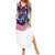 United States Cricket World Cup 2024 Summer Maxi Dress USA Badge Eagle Make Champions - Wonder Print Shop