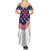 United States Cricket World Cup 2024 Summer Maxi Dress USA Badge Eagle Make Champions - Wonder Print Shop