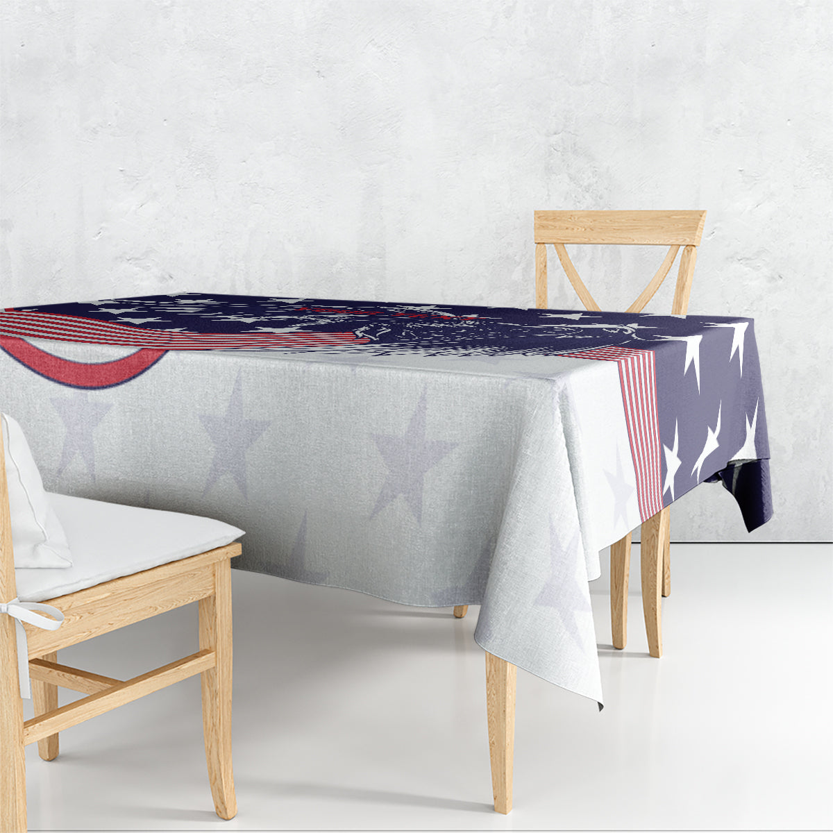 United States Cricket World Cup 2024 Tablecloth USA Badge Eagle Make Champions - Wonder Print Shop