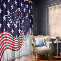 United States Cricket World Cup 2024 Window Curtain USA Badge Eagle Make Champions - Wonder Print Shop