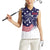 United States Cricket World Cup 2024 Women Sleeveless Polo Shirt USA Badge Eagle Make Champions - Wonder Print Shop