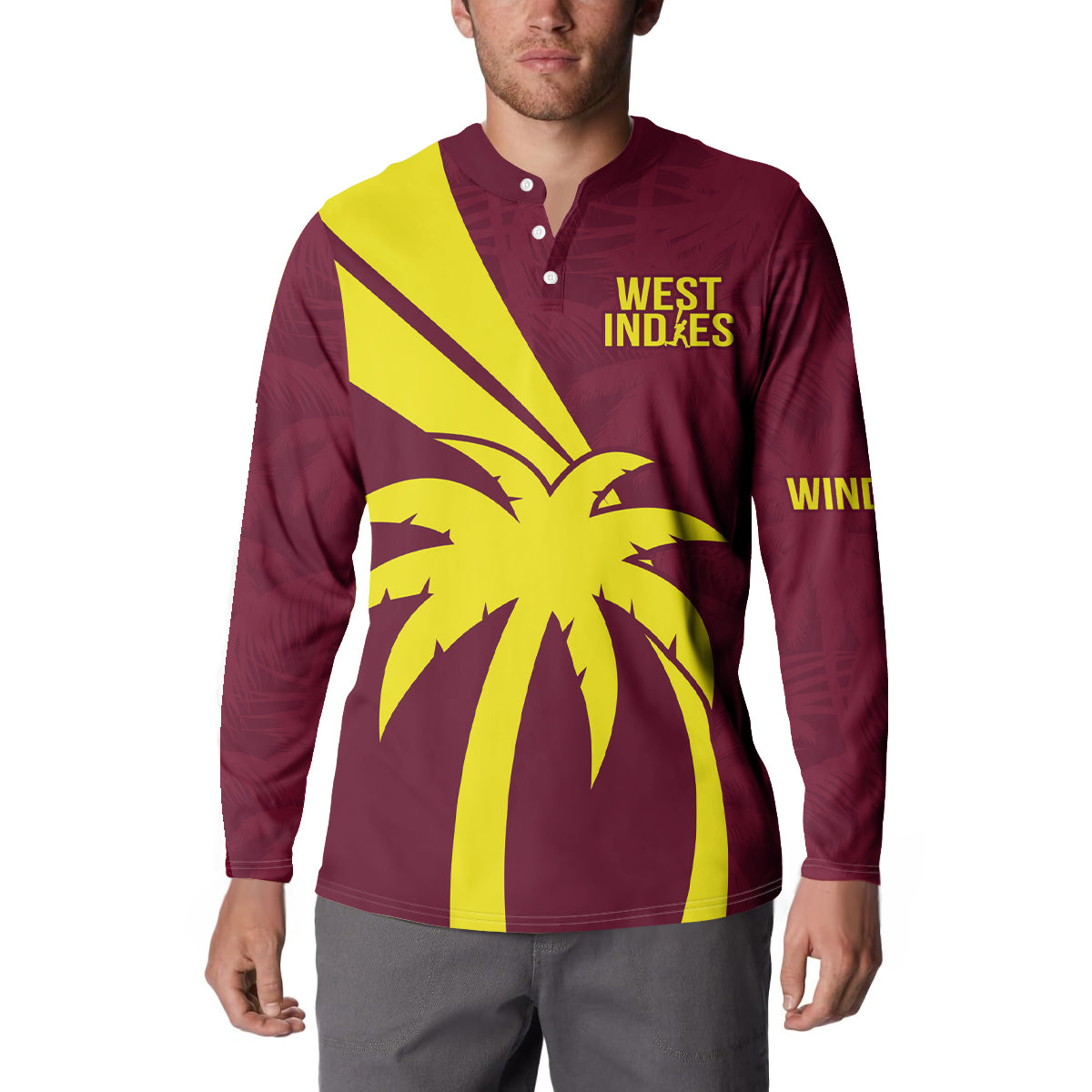 West Indies Cricket World Cup 2024 Button Sweatshirt Windies Make Champions LT9 - Wonder Print Shop