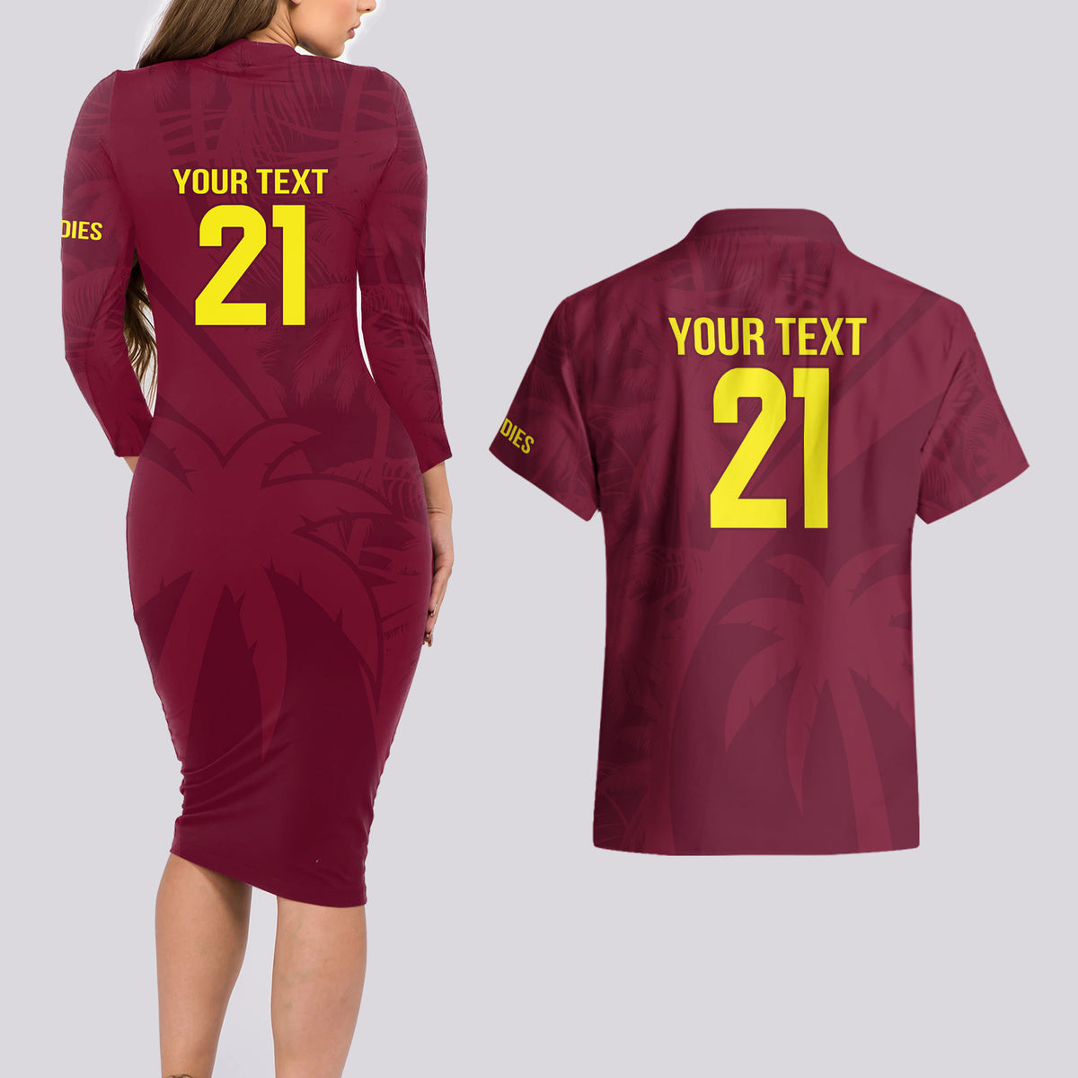 West Indies Cricket World Cup 2024 Couples Matching Long Sleeve Bodycon Dress and Hawaiian Shirt Windies Make Champions LT9 - Wonder Print Shop
