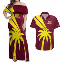 West Indies Cricket World Cup 2024 Couples Matching Off Shoulder Maxi Dress and Hawaiian Shirt Windies Make Champions LT9 - Wonder Print Shop
