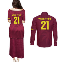 West Indies Cricket World Cup 2024 Couples Matching Puletasi and Long Sleeve Button Shirt Windies Make Champions LT9 - Wonder Print Shop