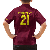 West Indies Cricket World Cup 2024 Family Matching Off The Shoulder Long Sleeve Dress and Hawaiian Shirt Windies Make Champions - Wonder Print Shop
