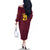 West Indies Cricket World Cup 2024 Family Matching Off The Shoulder Long Sleeve Dress and Hawaiian Shirt Windies Make Champions - Wonder Print Shop