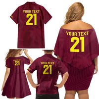 West Indies Cricket World Cup 2024 Family Matching Off Shoulder Short Dress and Hawaiian Shirt Windies Make Champions LT9 - Wonder Print Shop