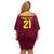 West Indies Cricket World Cup 2024 Family Matching Off Shoulder Short Dress and Hawaiian Shirt Windies Make Champions LT9 - Wonder Print Shop