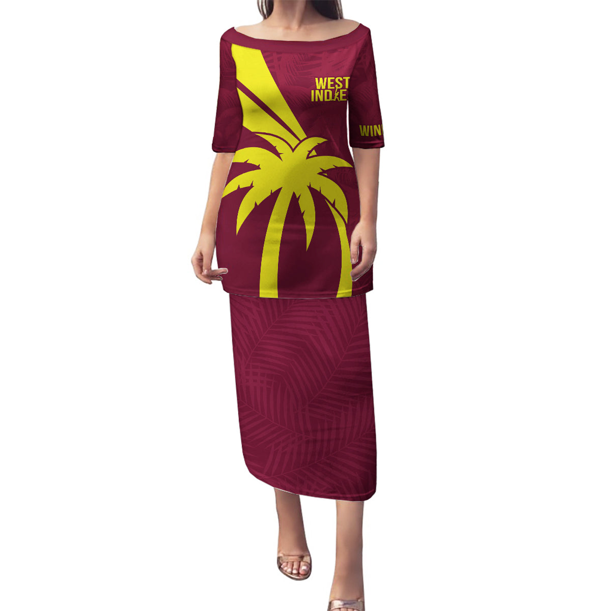 West Indies Cricket World Cup 2024 Family Matching Puletasi and Hawaiian Shirt Windies Make Champions - Wonder Print Shop