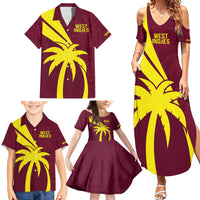 West Indies Cricket World Cup 2024 Family Matching Summer Maxi Dress and Hawaiian Shirt Windies Make Champions - Wonder Print Shop