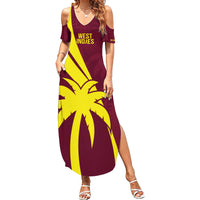 West Indies Cricket World Cup 2024 Family Matching Summer Maxi Dress and Hawaiian Shirt Windies Make Champions - Wonder Print Shop