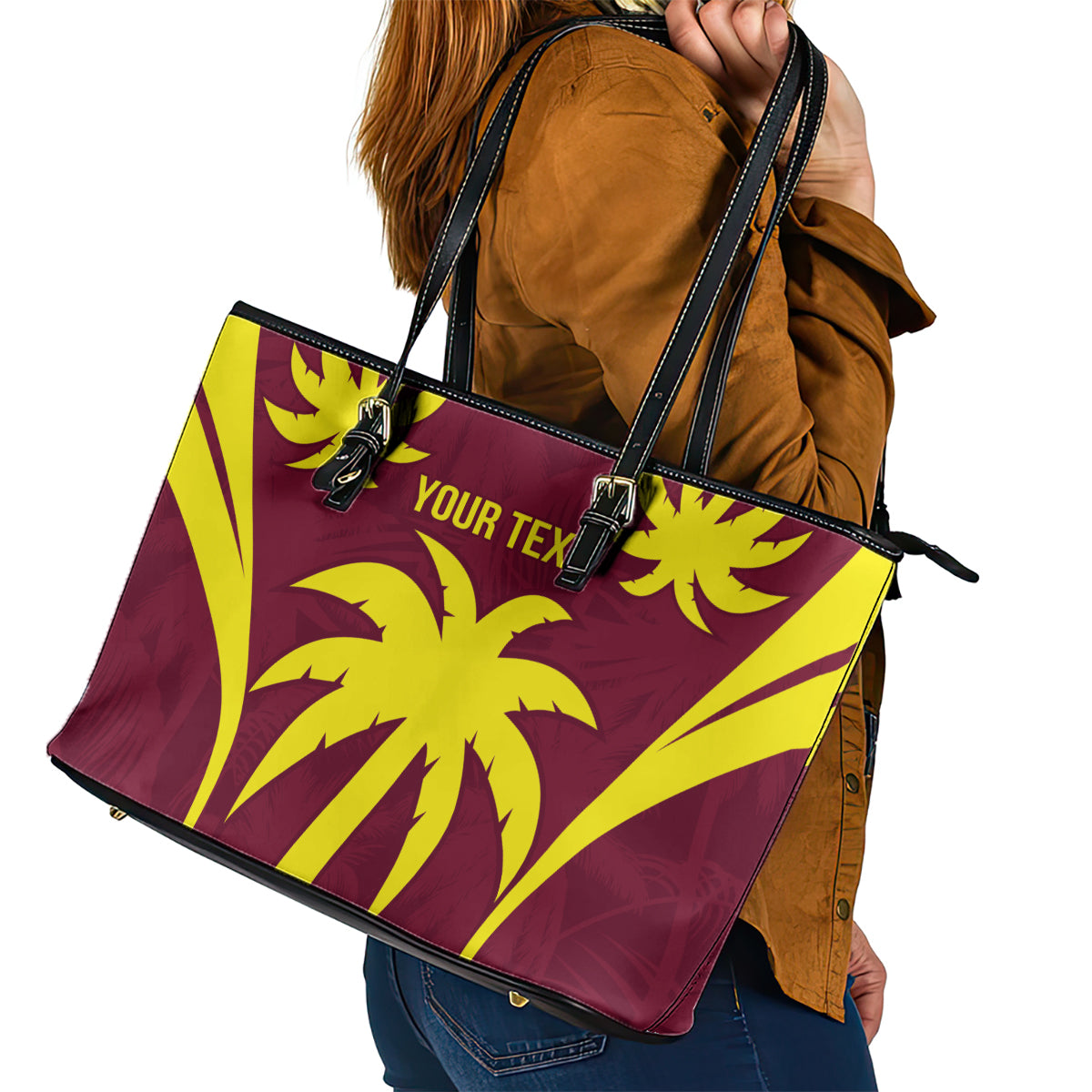 West Indies Cricket World Cup 2024 Leather Tote Bag Windies Make Champions - Wonder Print Shop