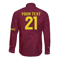 West Indies Cricket World Cup 2024 Long Sleeve Button Shirt Windies Make Champions - Wonder Print Shop
