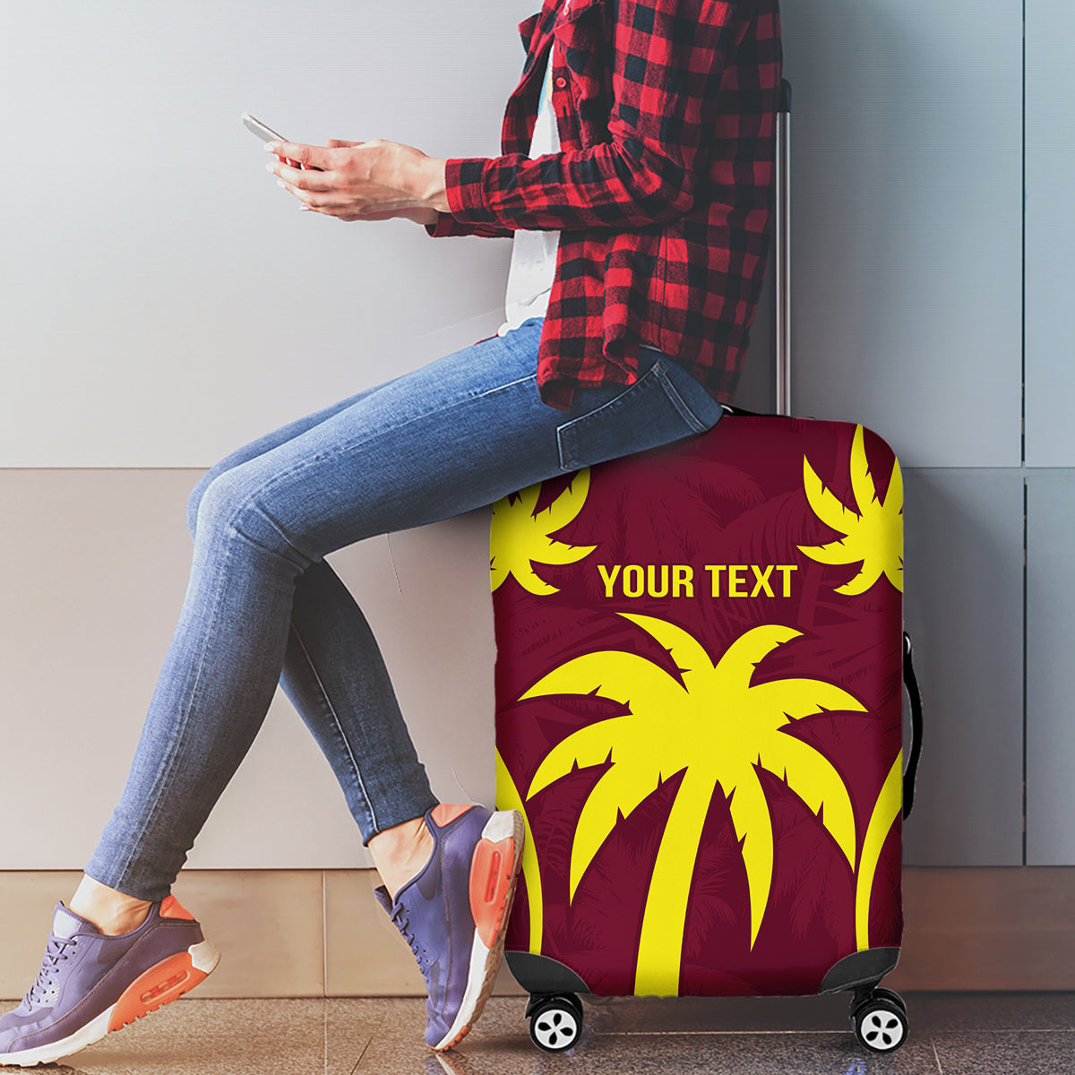 West Indies Cricket World Cup 2024 Luggage Cover Windies Make Champions - Wonder Print Shop