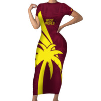 West Indies Cricket World Cup 2024 Short Sleeve Bodycon Dress Windies Make Champions - Wonder Print Shop