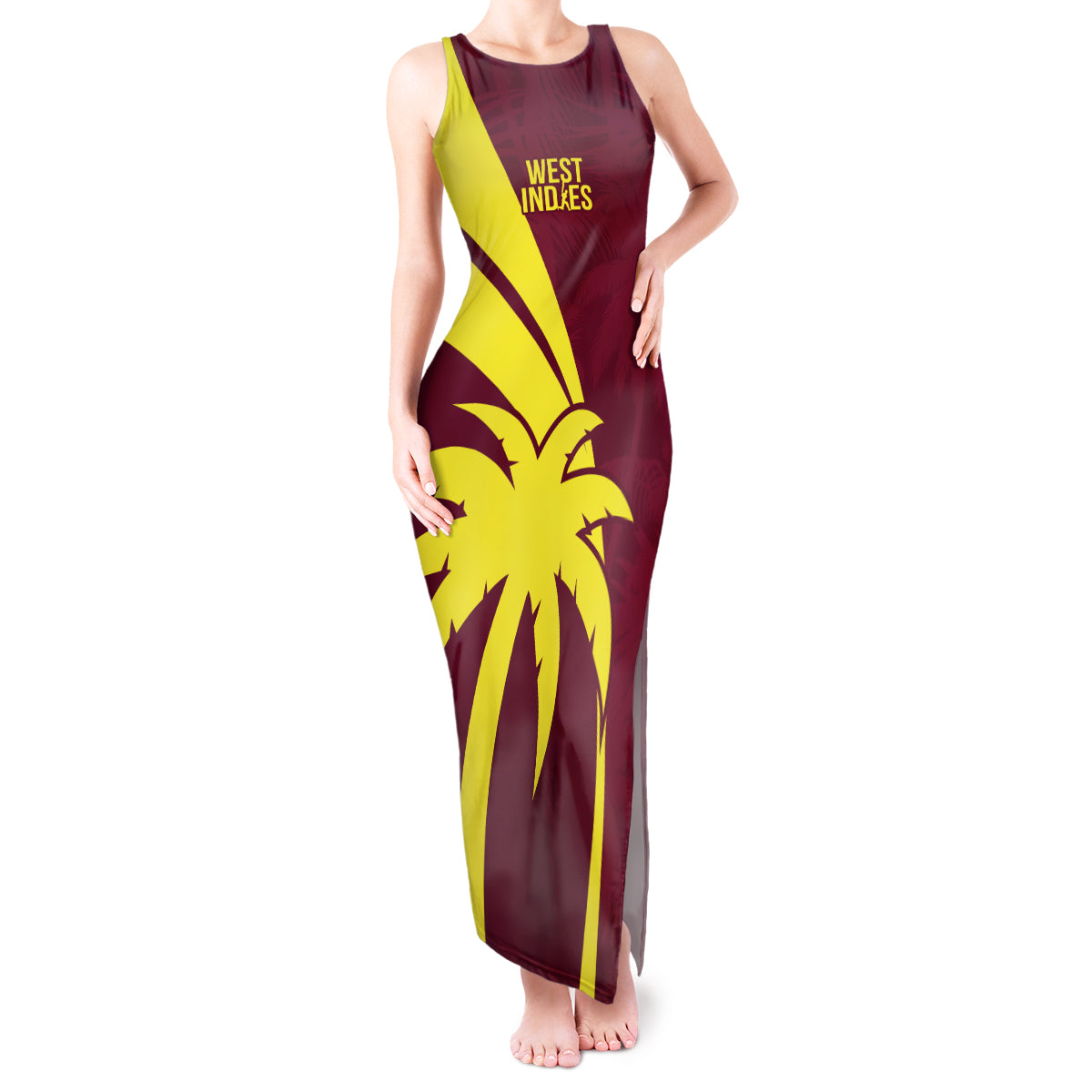 West Indies Cricket World Cup 2024 Tank Maxi Dress Windies Make Champions - Wonder Print Shop