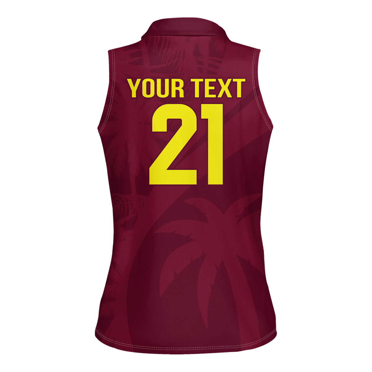 West Indies Cricket World Cup 2024 Women Sleeveless Polo Shirt Windies Make Champions - Wonder Print Shop