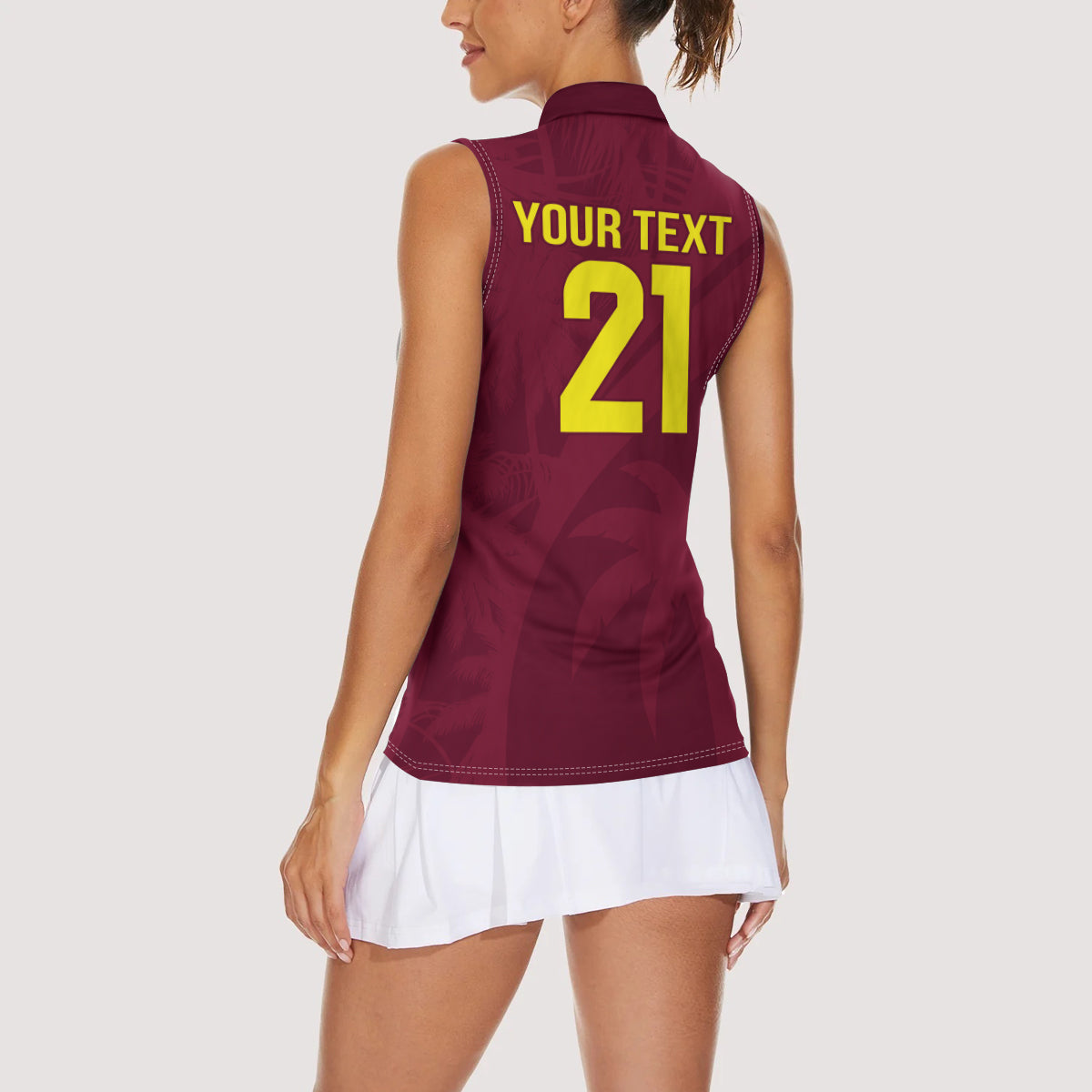 West Indies Cricket World Cup 2024 Women Sleeveless Polo Shirt Windies Make Champions - Wonder Print Shop