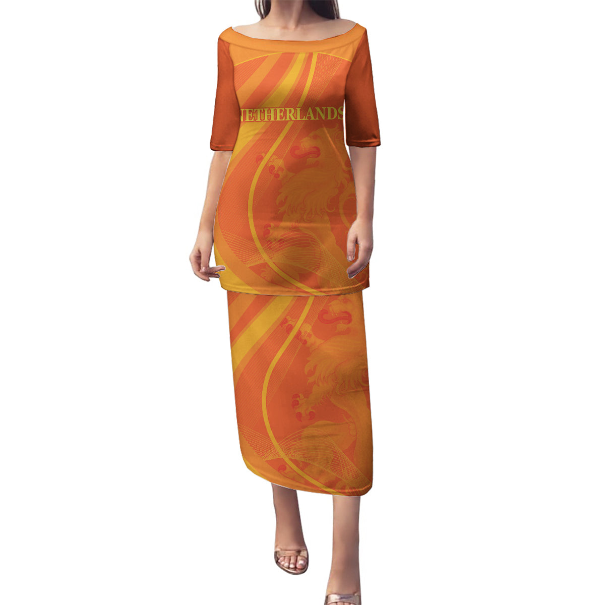 Netherlands Cricket World Cup 2024 Family Matching Puletasi and Hawaiian Shirt The Flying Dutchmen Make Champions - Wonder Print Shop