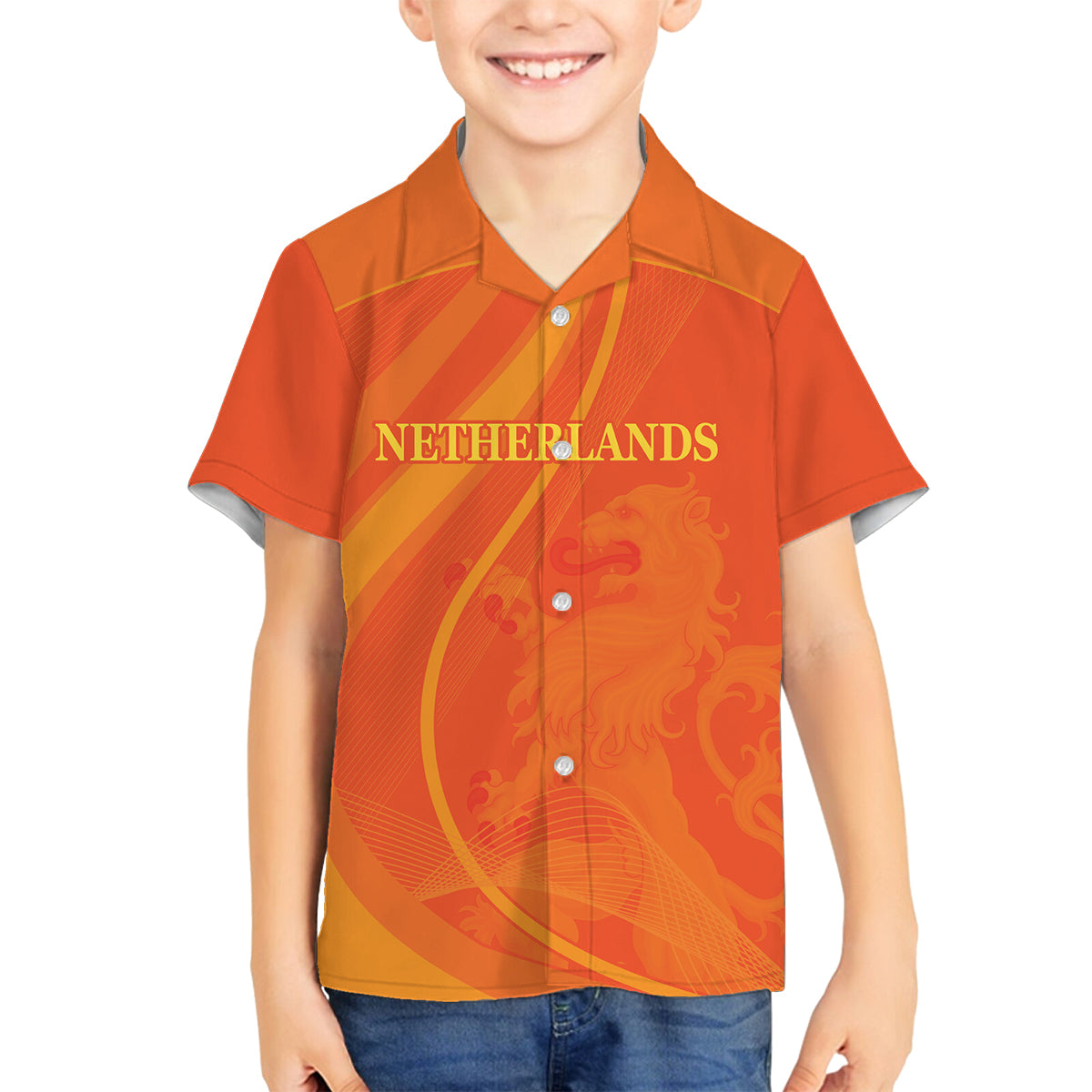 Netherlands Cricket World Cup 2024 Family Matching Tank Maxi Dress and Hawaiian Shirt The Flying Dutchmen Make Champions - Wonder Print Shop