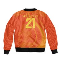 Netherlands Cricket World Cup 2024 Sleeve Zip Bomber Jacket The Flying Dutchmen Make Champions - Wonder Print Shop