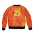 Netherlands Cricket World Cup 2024 Sleeve Zip Bomber Jacket The Flying Dutchmen Make Champions - Wonder Print Shop