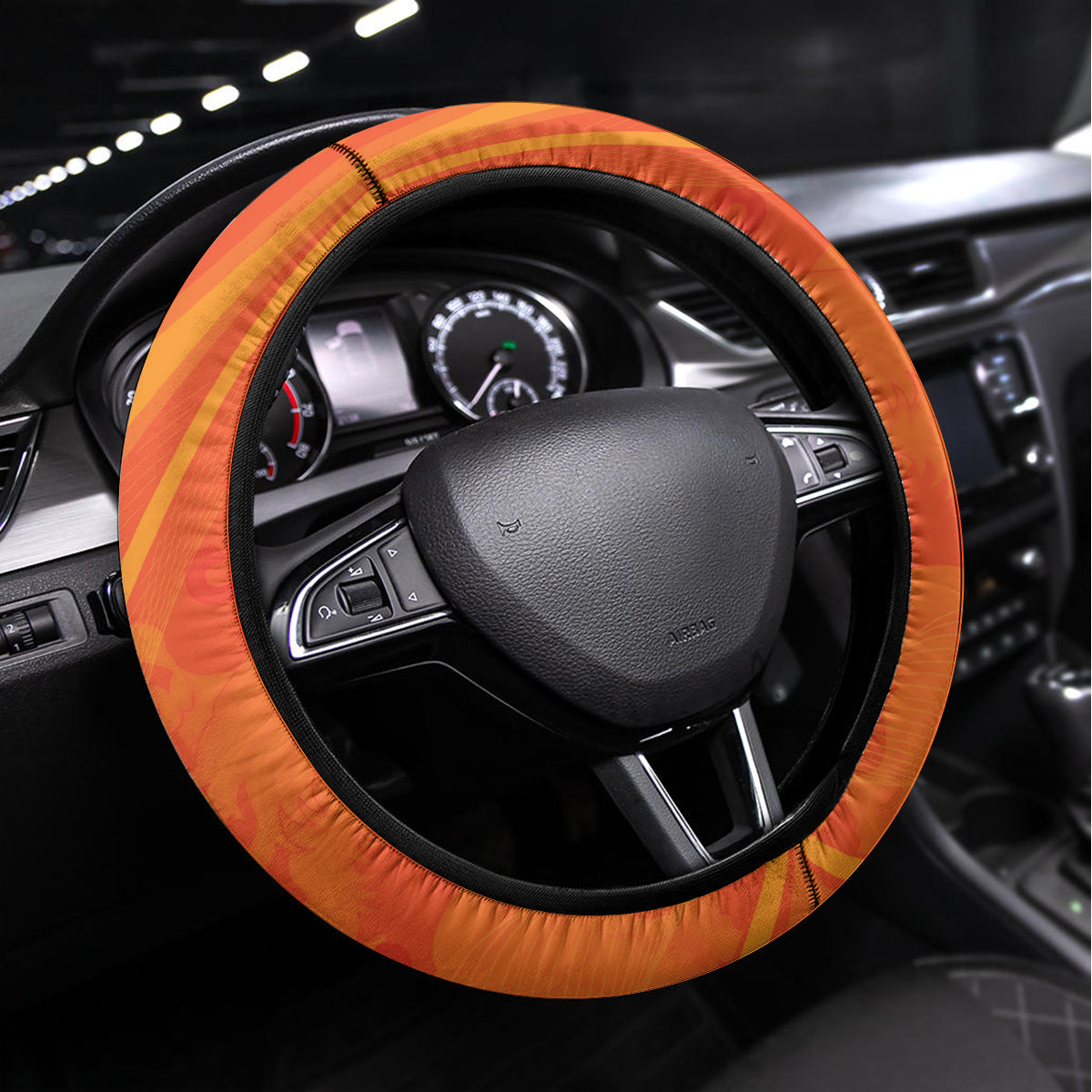 Netherlands Cricket World Cup 2024 Steering Wheel Cover The Flying Dutchmen Make Champions - Wonder Print Shop