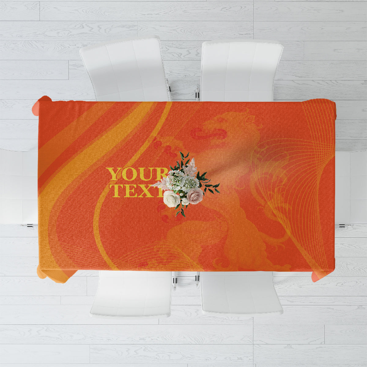 Netherlands Cricket World Cup 2024 Tablecloth The Flying Dutchmen Make Champions - Wonder Print Shop