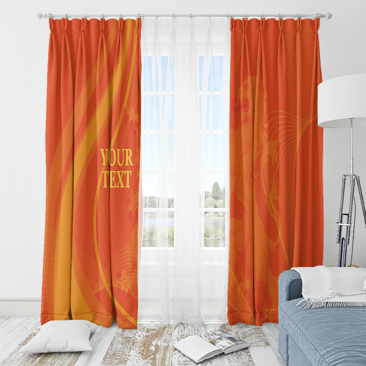 Netherlands Cricket World Cup 2024 Window Curtain The Flying Dutchmen Make Champions - Wonder Print Shop