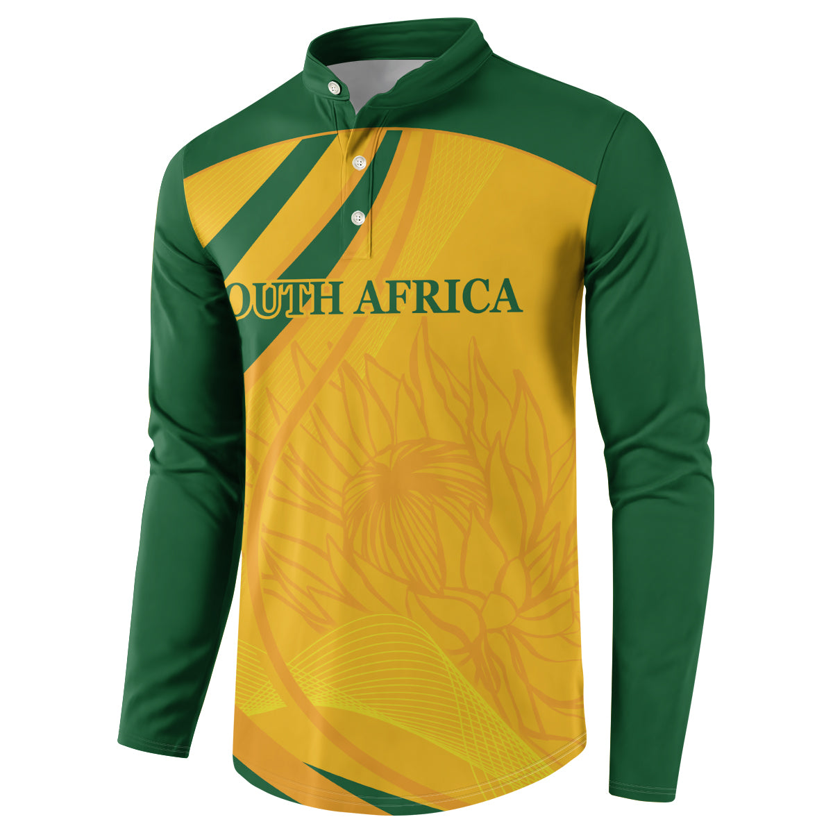South Africa Cricket World Cup 2024 Button Sweatshirt Proteas Make Champions LT9 - Wonder Print Shop