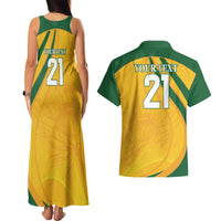 South Africa Cricket World Cup 2024 Couples Matching Tank Maxi Dress and Hawaiian Shirt Proteas Make Champions LT9 - Wonder Print Shop