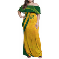 South Africa Cricket World Cup 2024 Family Matching Off Shoulder Maxi Dress and Hawaiian Shirt Proteas Make Champions LT9 - Wonder Print Shop